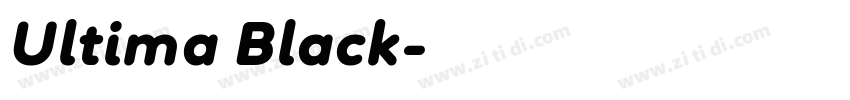 Ultima Black字体转换